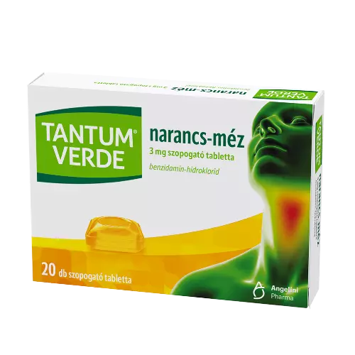 Tantum Verde narancs-méz 3 mg szopogató tabletta 20x
