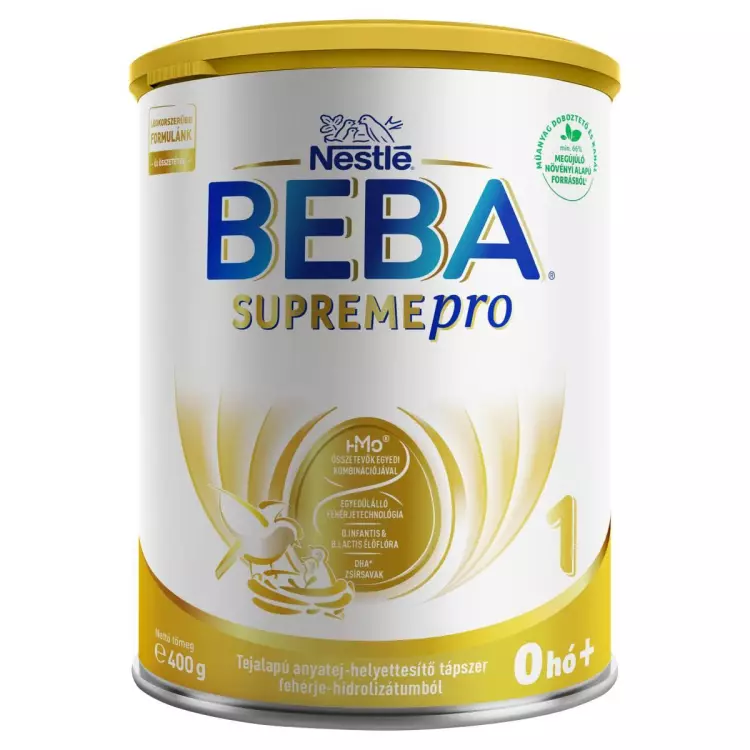 Beba Supremepro 1 tejalapú anyatej-hely. tápszer 400g Beba Supremepro 1 tejalapú anyatej-hely. tápszer 400g