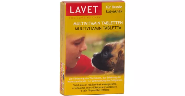 Lavet multivitamin tabletta kutyának A.U.V. 50x Lavet multivitamin tabletta kutyának A.U.V. 50x