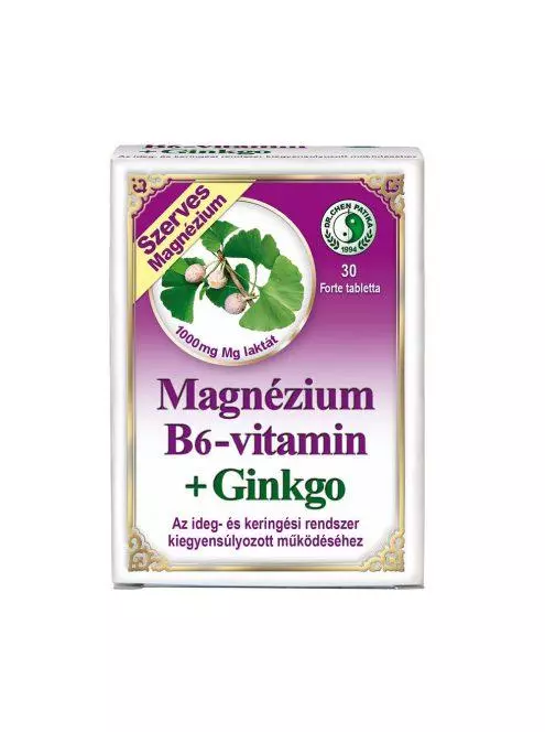 Dr.Chen Magnézium B6 ginkgo forte tabletta 30x