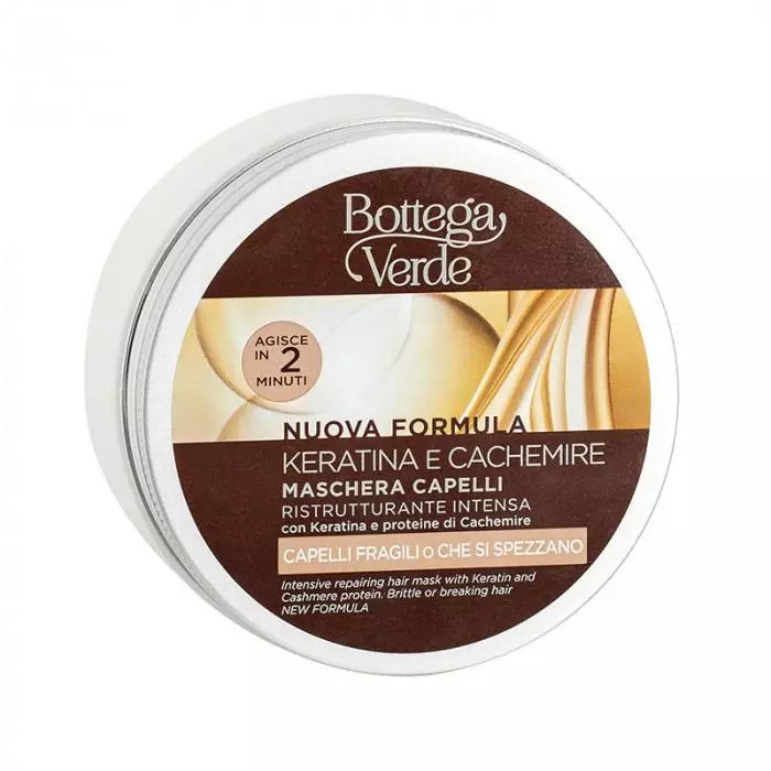 BottegaVerde Keratina e Cachemire hajmaszk 200ml BottegaVerde Keratina e Cachemire hajmaszk 200ml