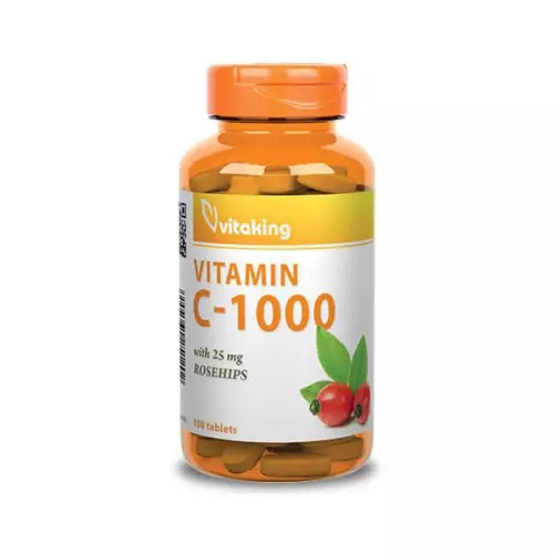 Vitaking C-vitamin 1000 mg csipkebogyó tabletta 100x