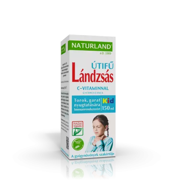Naturland Lándzsás útifű+ C gyerekeknek szirup 150ml Naturland Lándzsás útifű+ C gyerekeknek szirup 150ml