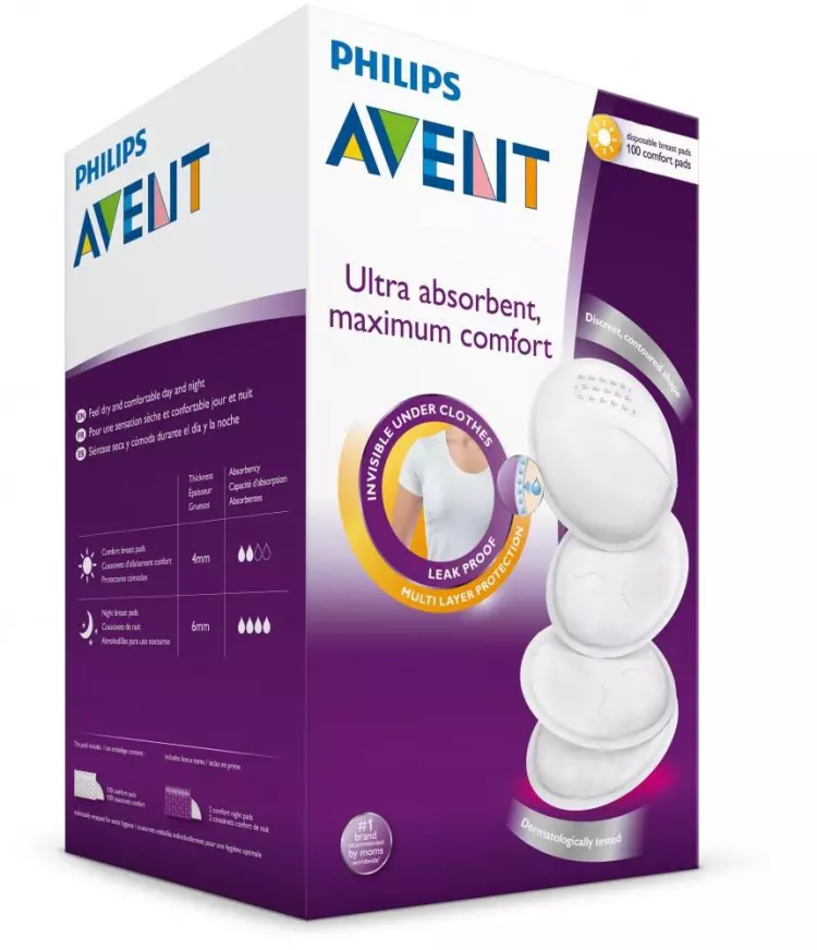 Avent melltartóbetét eldobható nappali 100x Avent melltartóbetét eldobható nappali 100x