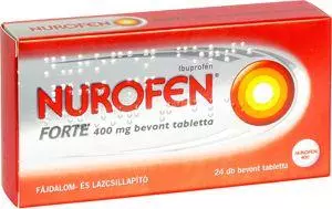 Nurofen Forte 400 mg bevont tabletta 24x Nurofen Forte 400 mg bevont tabletta 24x
