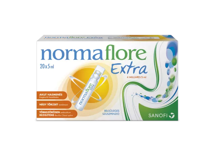 Normaflore Extra 4 milliárd/5ml belsőleges szuszp. 20x5ml Normaflore Extra 4 milliárd/5ml belsőleges szuszp. 20x5ml