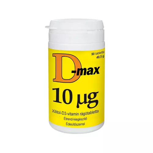 Vitabalans D-Max D3 vitamin 1200Ne rágótabletta 90x