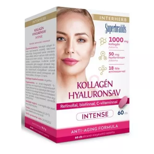 Interherb Intense Anti-Aging Kollagén+Hyal. tbl. 60x Interherb Intense Anti-Aging Kollagén+Hyal. tbl. 60x