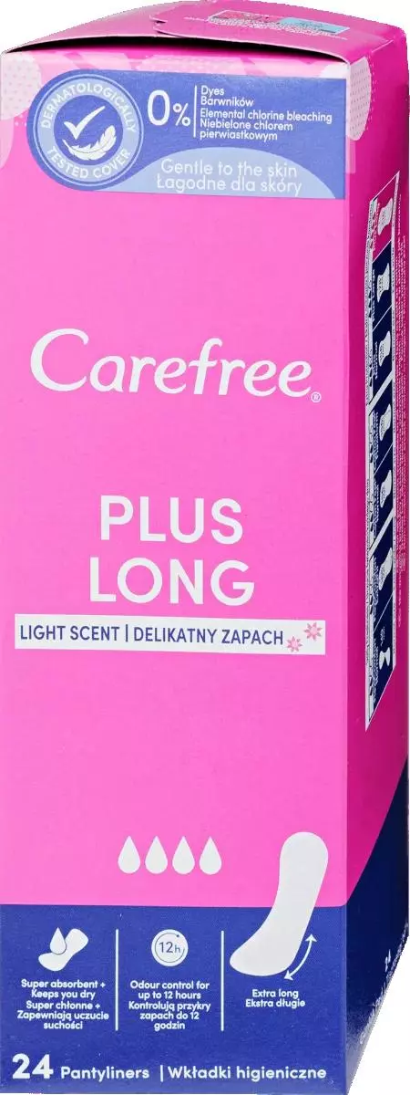 Carefree Long Plus tisztasági betét 24x