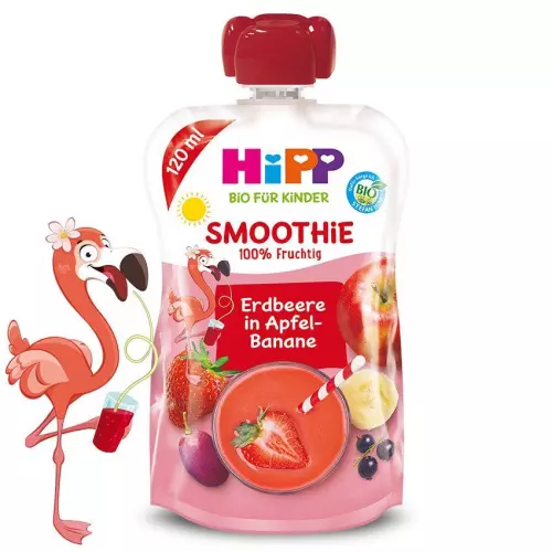 HiPP Smoothie eper almában és banánban 120ml
