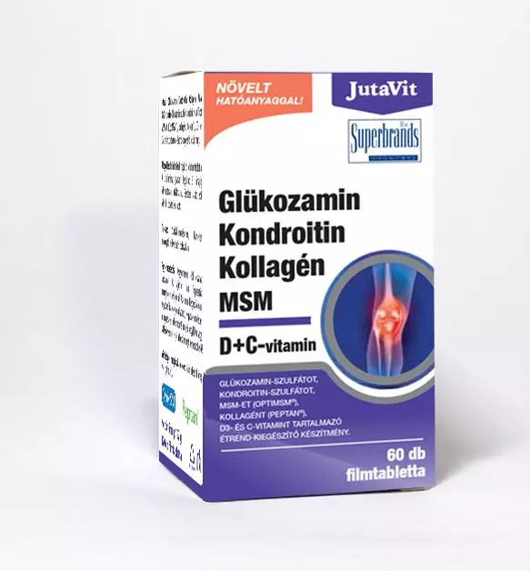 JutaVit Glükózamin Kondroitin kollagén MSM ftbl. 60x JutaVit Glükózamin Kondroitin kollagén MSM ftbl. 60x