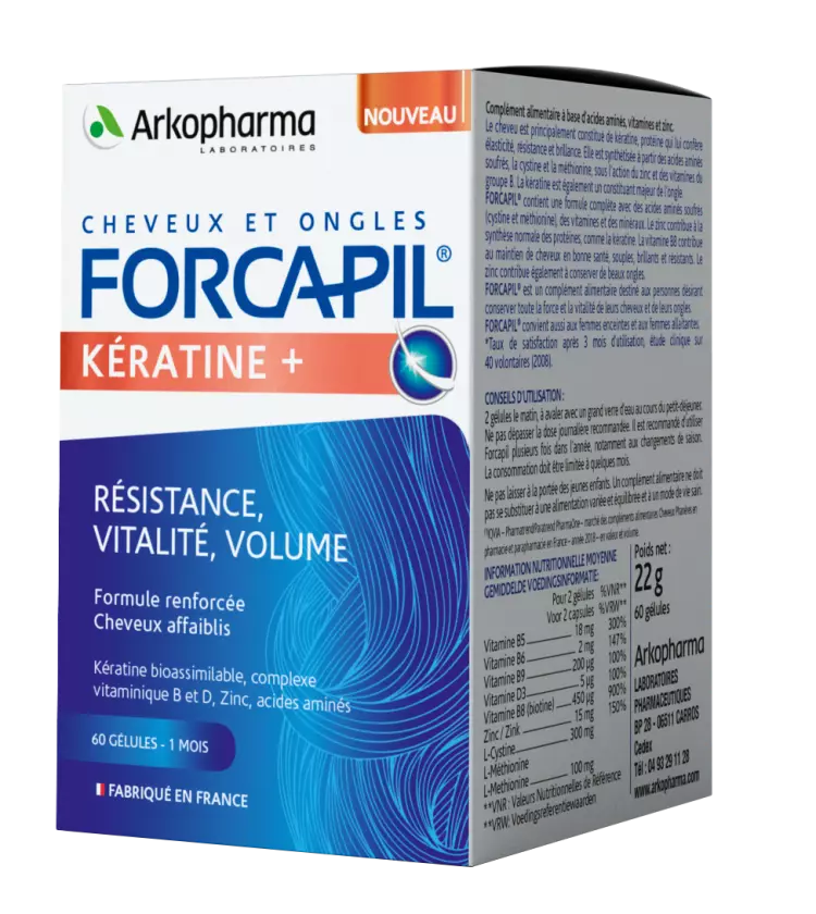 Forcapil keratin+ hajerősítő kapszula 60x Forcapil keratin+ hajerősítő kapszula 60x