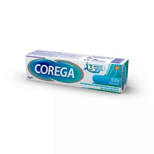 Corega műfogsorrögzítő krém erős mentolos 40g
