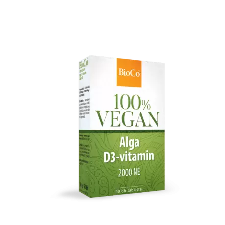 BioCo Vegan Alga D3-vitamin 2000 NE tabletta 60x BioCo Vegan Alga D3-vitamin 2000 NE tabletta 60x