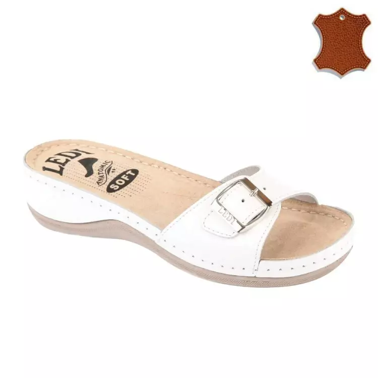 LEDI papucs női fehér 1 csatos 407/18 41sz pár LEDI papucs női fehér 1 csatos 407/18 41sz pár