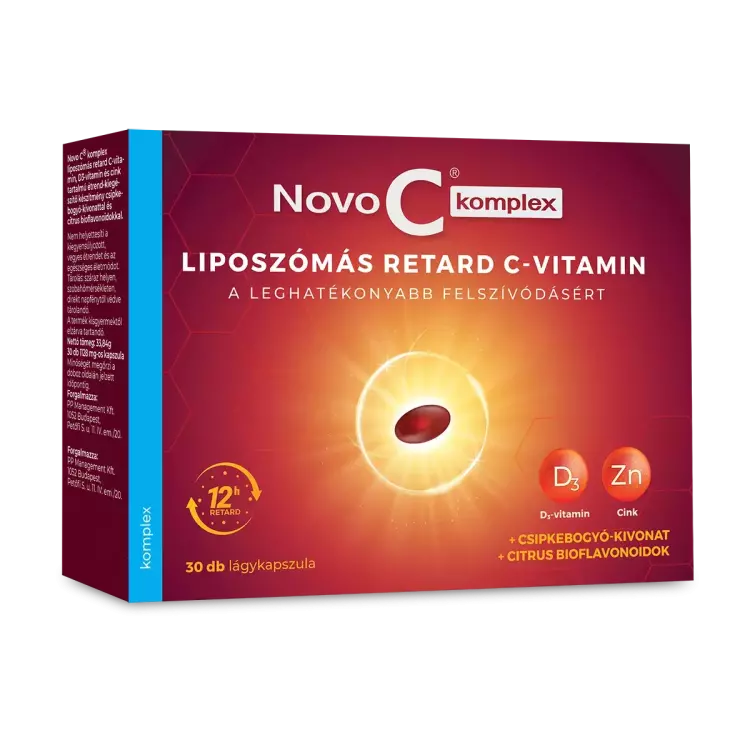 Novo C Komplex liposzómás retard C+D3+Zn kapsz. 30x
