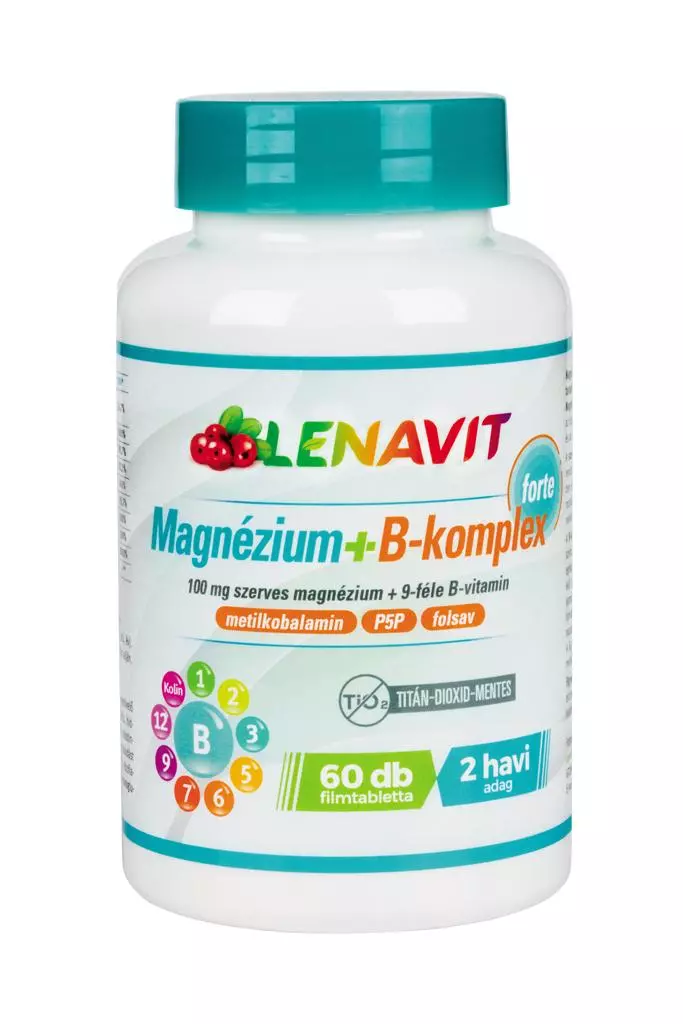 Lenavit Mg+ B komplex forte tabletta 60x Lenavit Mg+ B komplex forte tabletta 60x