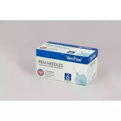 Injekciós tű egyszer használatos 32 G VeriFine Pen 6 mm 100x