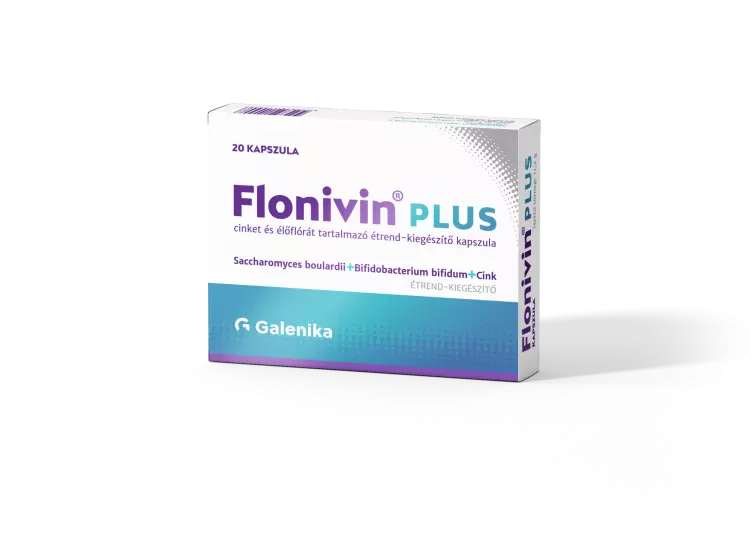 Flonivin Plus cink+ élőflóra kapszula 20x Flonivin Plus cink+ élőflóra kapszula 20x
