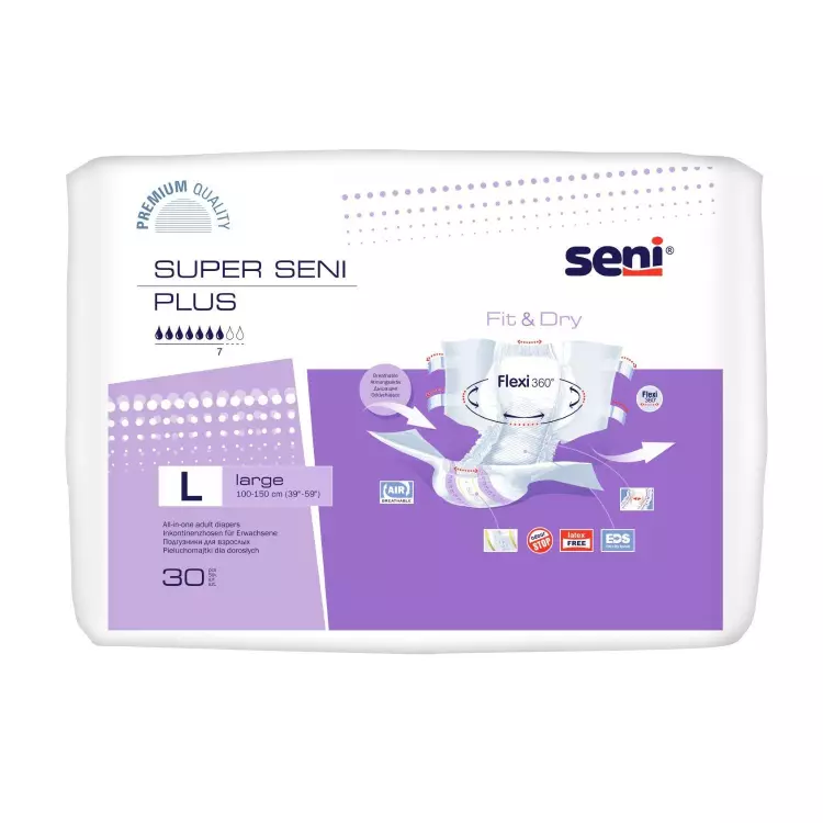 Seni Super Plus Large (3200 ml) 30x Seni Super Plus Large (3200 ml) 30x