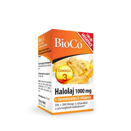 BioCo Halolaj 1000 mg+ E-vitamin kapszula 100x
