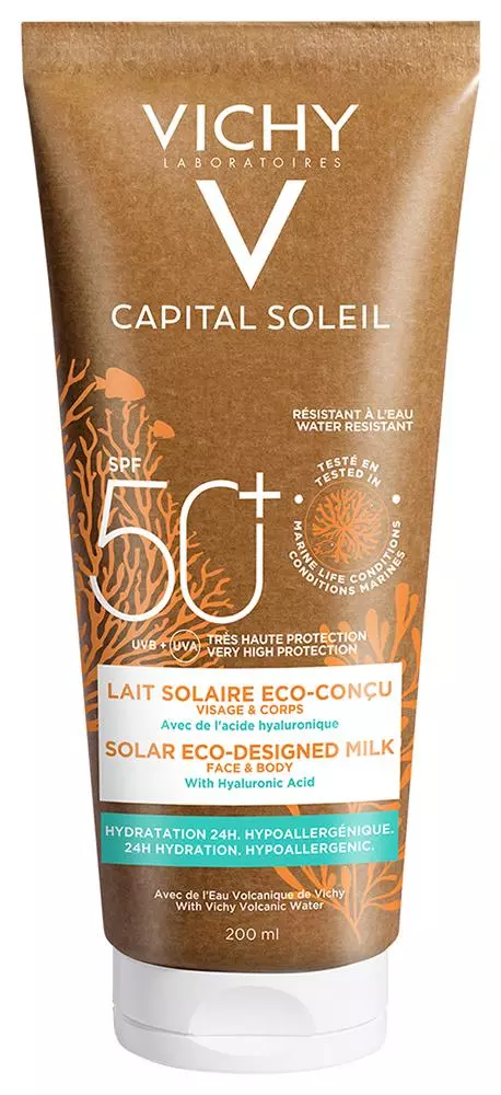 Vichy Capital Sol. környezetbarát naptej SPF50+ 200ml Vichy Capital Sol. környezetbarát naptej SPF50+ 200ml