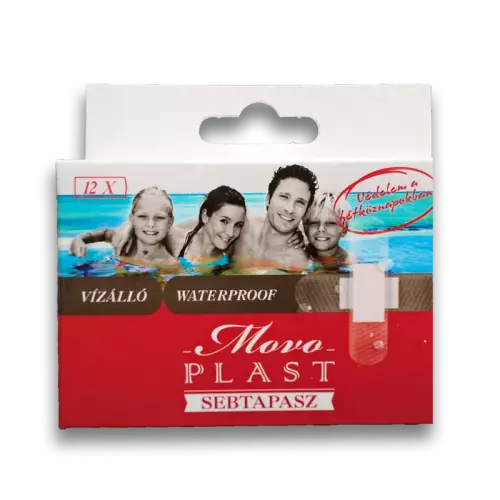 MovoMed Plast sebtapasz vízálló átlátszó 12x