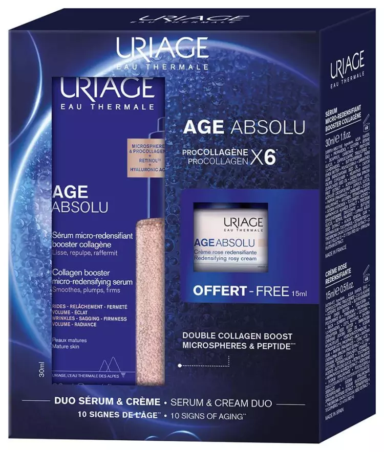 Uriage Age Absolu ránctalanító csomag 30+15ml