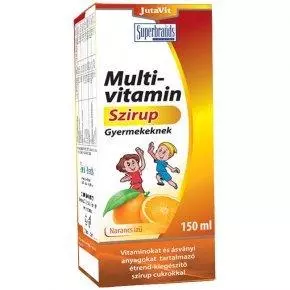 JutaVit Multivitamin méz+gyüm. ízű szirup gyerm. 150ml JutaVit Multivitamin méz+gyüm. ízű szirup gyerm. 150ml