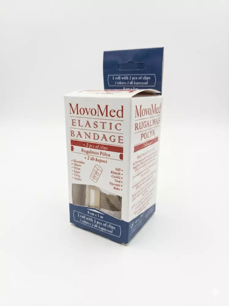 Rugalmas pólya MovoMed 2 kapoccsal  8cmx5m 1x