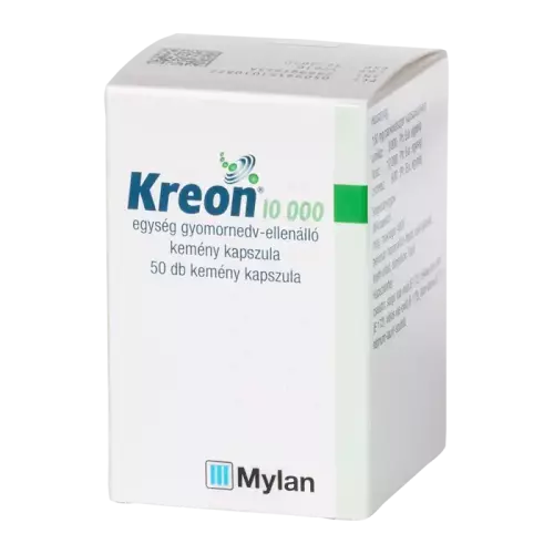Kreon 10.000 egység gyomorn.-ell. kemény kapszula 50x