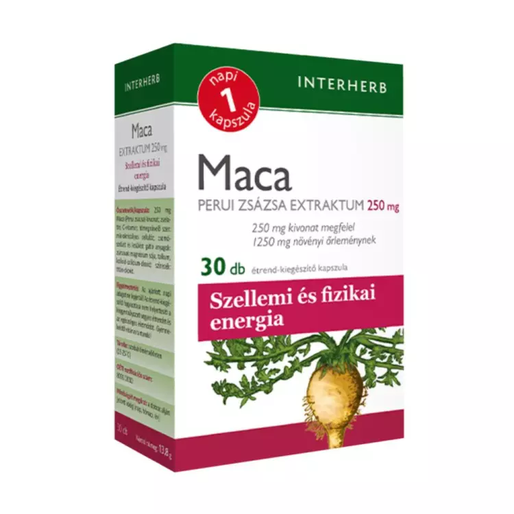 Interherb Napi1 Maca Extraktum kapszula 30x Interherb Napi1 Maca Extraktum kapszula 30x