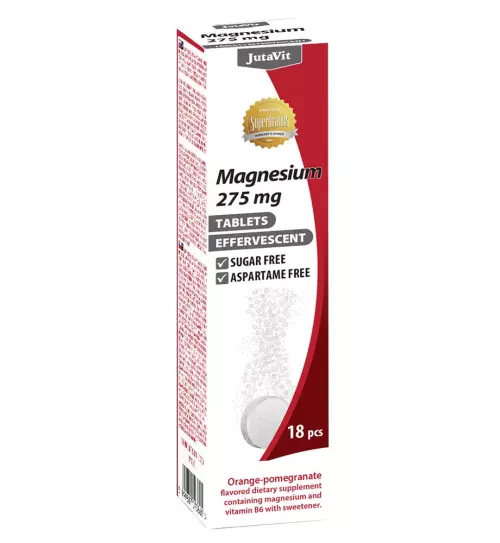 JutaVit Magnézium 275 mg pezsgőtbl. narancs-gralma 16x