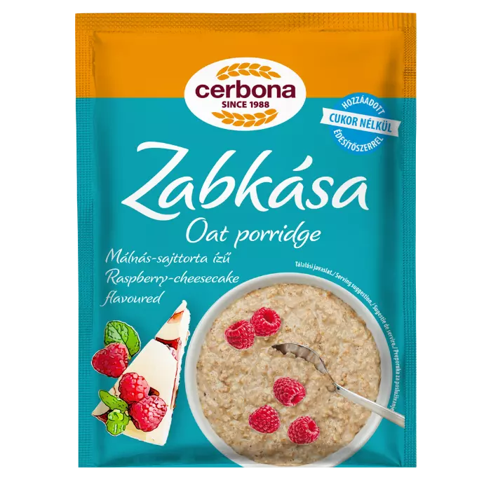 Cerbona zabkása málnás-sajttorta HCM. 50g Cerbona zabkása málnás-sajttorta HCM. 50g