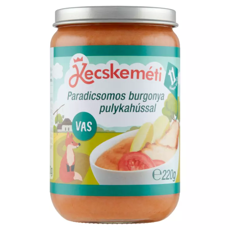 Kecskeméti paradicsomos burgonya pulykahússal 220g Kecskeméti paradicsomos burgonya pulykahússal 220g