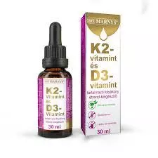 Marnys K2 és D3-vitamin folyékony étrendkiegészítő 30ml Marnys K2 és D3-vitamin folyékony étrendkiegészítő 30ml