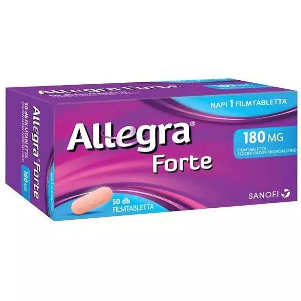 Allegra Forte 180 mg filmtabletta 50x Allegra Forte 180 mg filmtabletta 50x