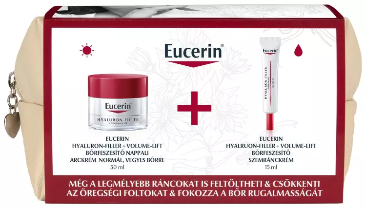 Hyaluron-Filler + Volume Lift ráncfeltöltő nappali ajándékcsomag normál,vegyes bőrre 50+15 ml
