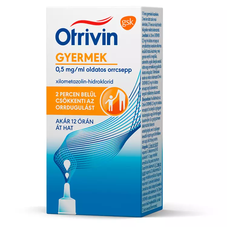 Otrivin Gyermek 0,5 mg/ml oldatos orrcsepp (0,05%) 1x10ml Otrivin Gyermek 0,5 mg/ml oldatos orrcsepp (0,05%) 1x10ml