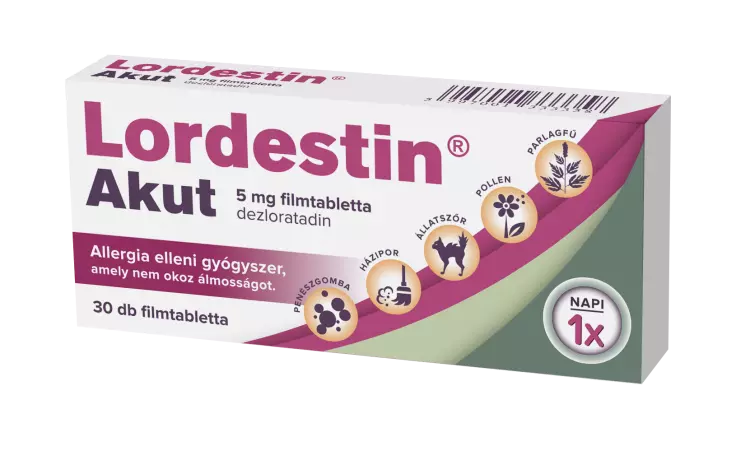 Lordestin Akut 5 mg filmtabletta 30x Lordestin Akut 5 mg filmtabletta 30x