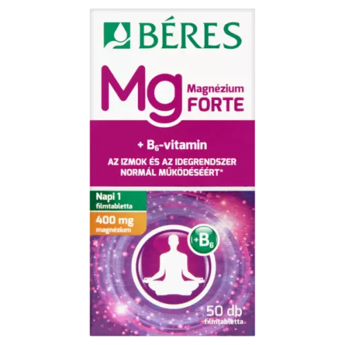 Béres Magnézium 400 mg+B6 forte filmtabletta 50x