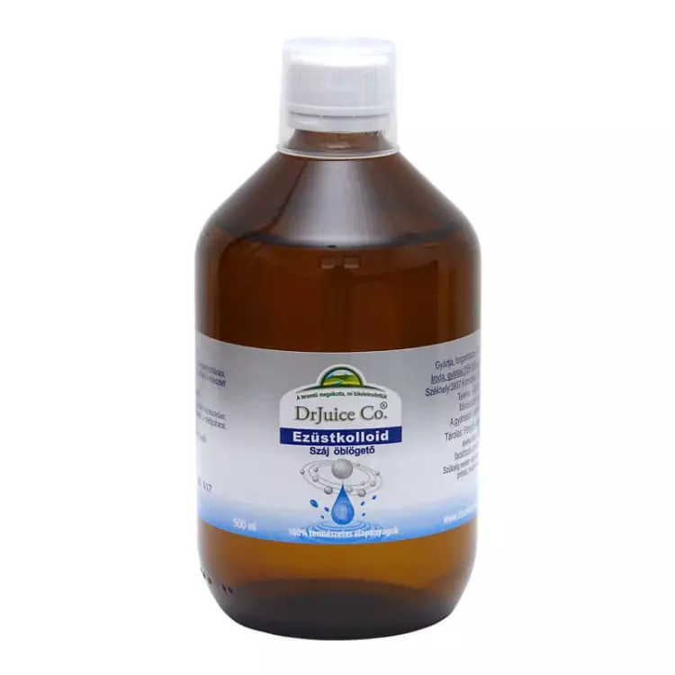 Dr.Juice Ezüstkolloid száj- torok öblítő 200ml Dr.Juice Ezüstkolloid száj- torok öblítő 200ml