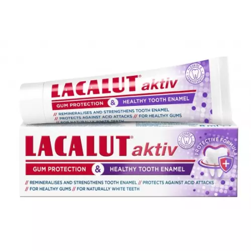 Lacalut Aktív fogkrém fogíny-fogzománc védelmére 75ml