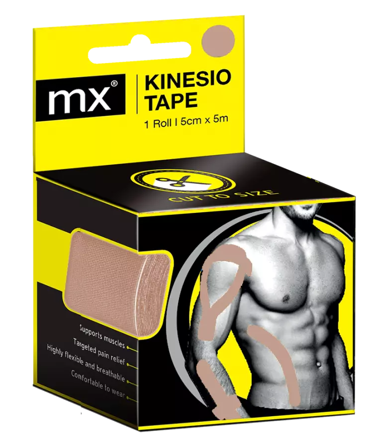 MX kineziológiai tapasz 5m x 5cm bézs 1x MX kineziológiai tapasz 5m x 5cm bézs 1x