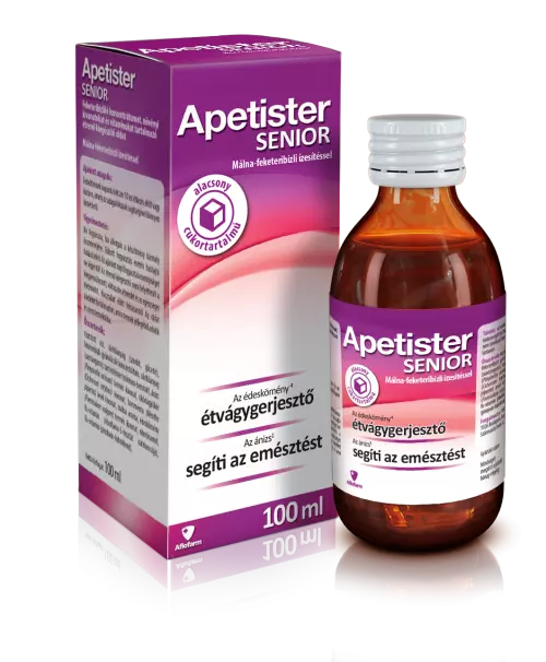 Apetister Senior oldat málna-feketeribizli 100ml