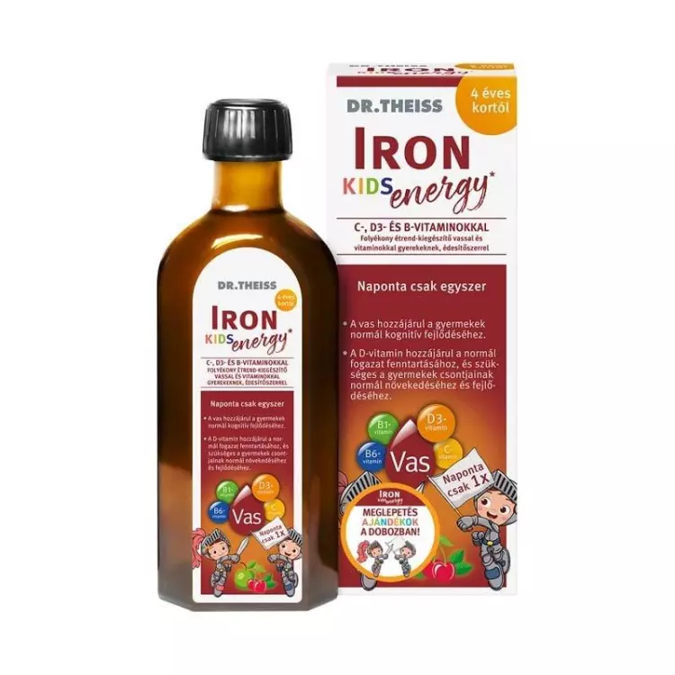 Dr. Theiss Iron energy Kids vaskészítmény folyadék 250ml Dr. Theiss Iron energy Kids vaskészítmény folyadék 250ml