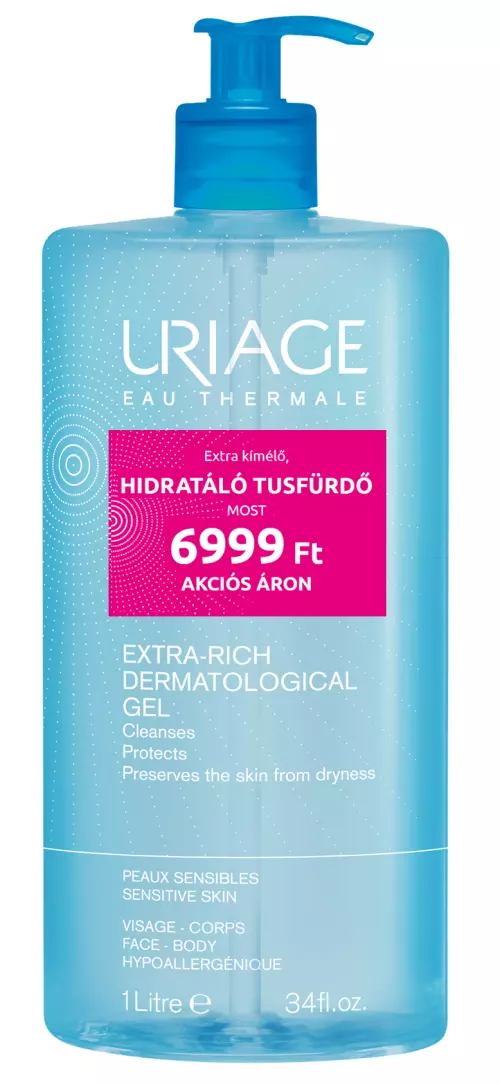 Uriage Gel Surgras Dermatologique tusfürdő 1000ml