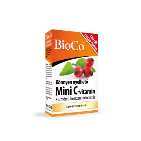 BioCo Mini C-vitamin csipkebogyós retard tabletta 120x