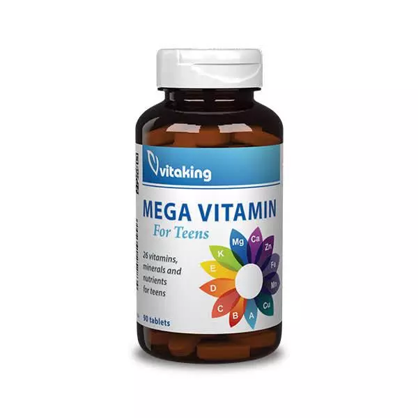 Vitaking Mega Vitamin for teens tabletta 90x Vitaking Mega Vitamin for teens tabletta 90x