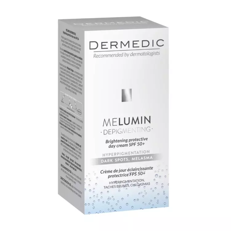 Dermedic Melumin Nappali védőkrém hiperpig bőrre SPF 50+ 55ml Dermedic Melumin Nappali védőkrém hiperpig bőrre SPF 50+ 55ml